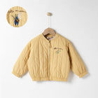 Mini Fashion winterjas | Comfortabele katoenjas met broderie | Warme kinderkleding | Verkrijgbaar in meerdere kleuren en maten | Praktische details kindermode | Baby & peuter bovenkleding