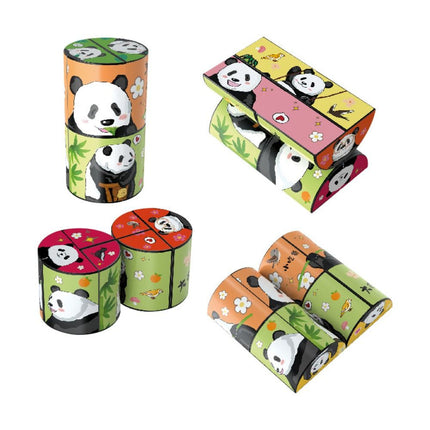 3D Panda Draaikubus | Magnetische Stressverlichtende Kubus | Educatief Speelgoed | Duurzaam Design