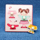 Houten Kleurenpuzzel voor Kinderen | Educatief Spel | Fijnmotorische Ontwikkeling | Fruitvorm Herkenning | Duurzaam en Veilig Speelgoed | Compact en Draagbaar Design | Kindvriendelijke Materialen