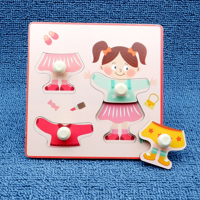 Houten Kleurenpuzzel voor Kinderen | Educatief Spel | Fijnmotorische Ontwikkeling | Fruitvorm Herkenning | Duurzaam en Veilig Speelgoed | Compact en Draagbaar Design | Kindvriendelijke Materialen