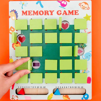 Houten Memory Spel | Educatief Speelgoed | Ontwikkeling geheugen vaardigheden | Leerzame Puzzel | Voor Thuis en Klas | Buitengewone Duurzaamheid | Kindervriendelijk | Veiligheid Gecontroleerd