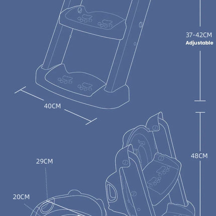 Opvouwbaar Potty Training Stoeltje | Toilettrainer Voor Peuters | Verstelbare Stabiele Trap | Veilig Antislip Design | Praktisch Ruimtebesparend Toilethulpje | Gemakkelijk Opbergbaar Pottetrainer