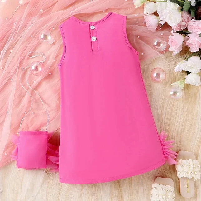 Chique Feestjurk | Elegant Design | Inclusief Bijpassende Schoudertas | Polyester | Comfortabel en Stijlvol | Geschikt voor Speciaal Evenement | Vrije Beweging | Zacht voor de Huid