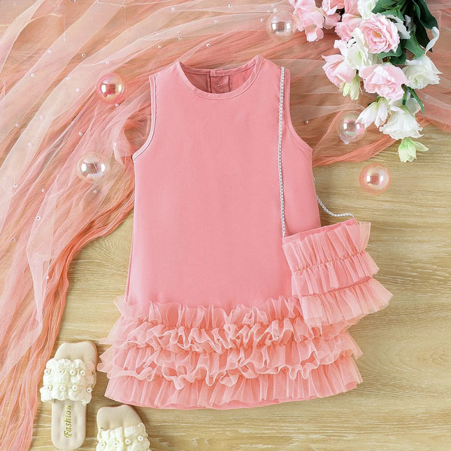 Chique Feestjurk | Elegant Design | Inclusief Bijpassende Schoudertas | Polyester | Comfortabel en Stijlvol | Geschikt voor Speciaal Evenement | Vrije Beweging | Zacht voor de Huid