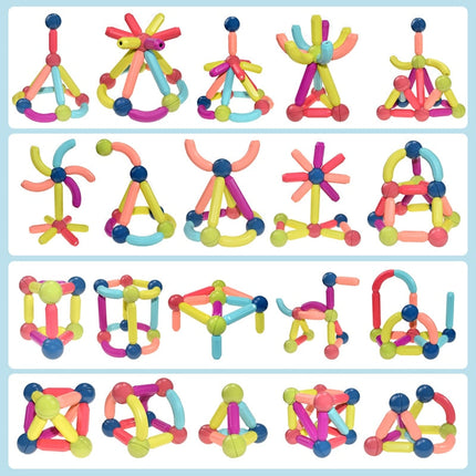 Magnetisch Bouwspeelgoed | Creativiteit Ontwikkelen | Magnetische Sticks | Educatief Spel 2+