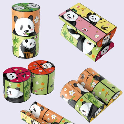 3D Panda Draaikubus | Magnetische Stressverlichtende Kubus | Educatief Speelgoed | Duurzaam Design