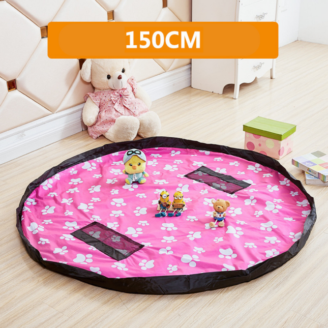Speelgoedtas | Opvouwbaar Speelgoedkleed | Ronde Opbergzak 150cm | Sterk & Duurzaam | Kindervriendelijk