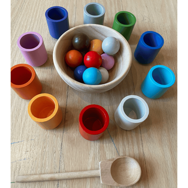 Matchkleuren Houten Sorteringsspel | Kleuren en Vormen Leren | Educatief Speelgoed Peuters 3+ Jaar