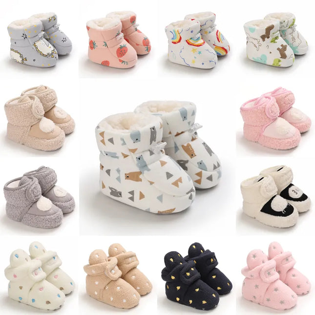 Baby Winter Schoenen | Warme Babyschoenen | Isolerend en Flexibel | Makkelijk aan te trekken | Maat 0-18m | CozySteps | Anti-slip Zool