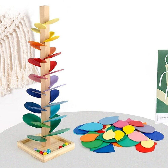 Houten Regenboogblokjes | Educatief Houten Speelgoed | Sensorisch Speelplezier & Motorische Ontwikkeling | Duurzaam Materiaal | Verschillende Maten | Creatief Kinderspeelgoed