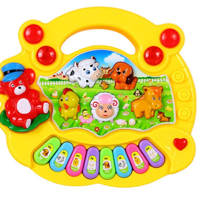 Interactief Kinder Piano Speelgoed | Dierengeluid Toetsen | Educatief Muziekspel voor Kinderen