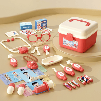 Kinderdokter Speelset | Leren en Spelen | Inclusief Realistische Medische Tools | 3+ Jaar | Opbergbox