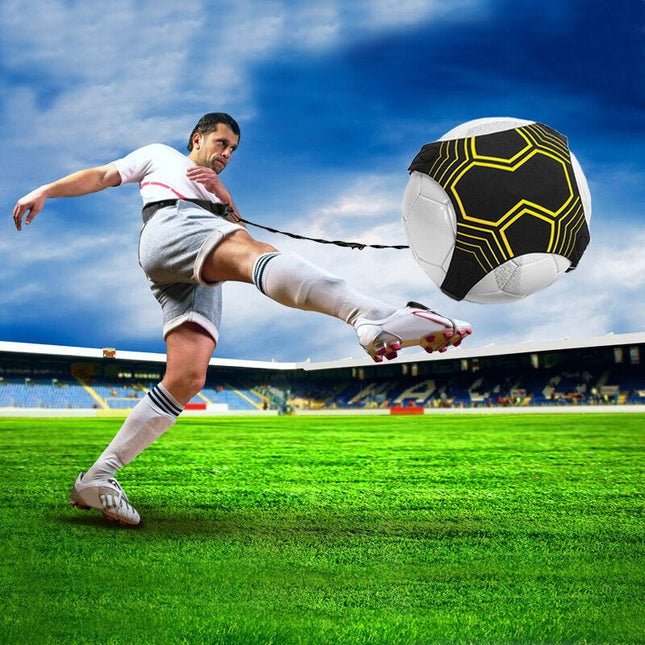 Voetbaltrainingsriem | Verstelbaar | Verbeter je balcontrole & schietnauwkeurigheid | Jongleren | Draagbaar | Geschikt voor alle niveaus | Duurzaam materiaal | BPA-vrij | Ondersteunt persoonlijke training