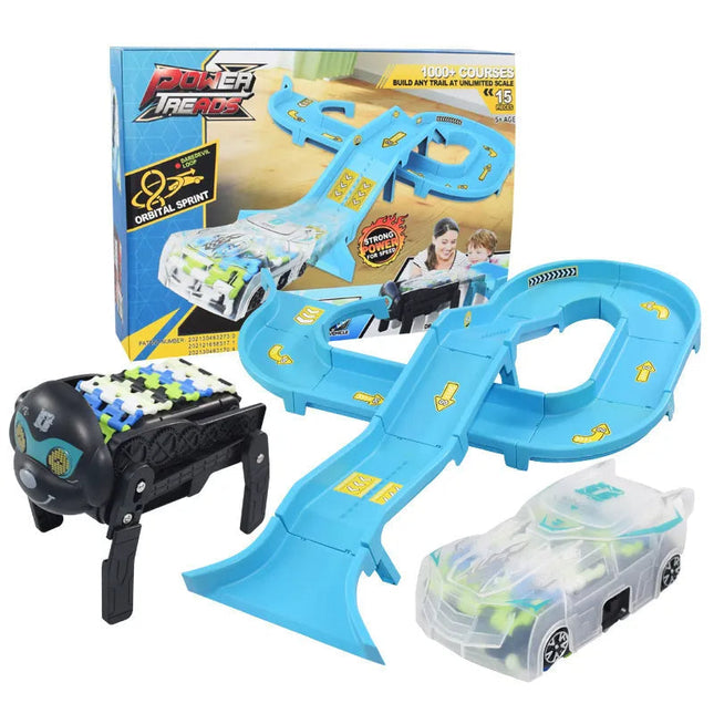 Robot Auto Racebaan | Elektrische Speelgoedvoertuigen voor Kinderen | Inclusief Robothond | Interactieve Speelset voor Binnen en Buiten | Verbeter Motorische Vaardigheden | Creatieve Ontwikkeling