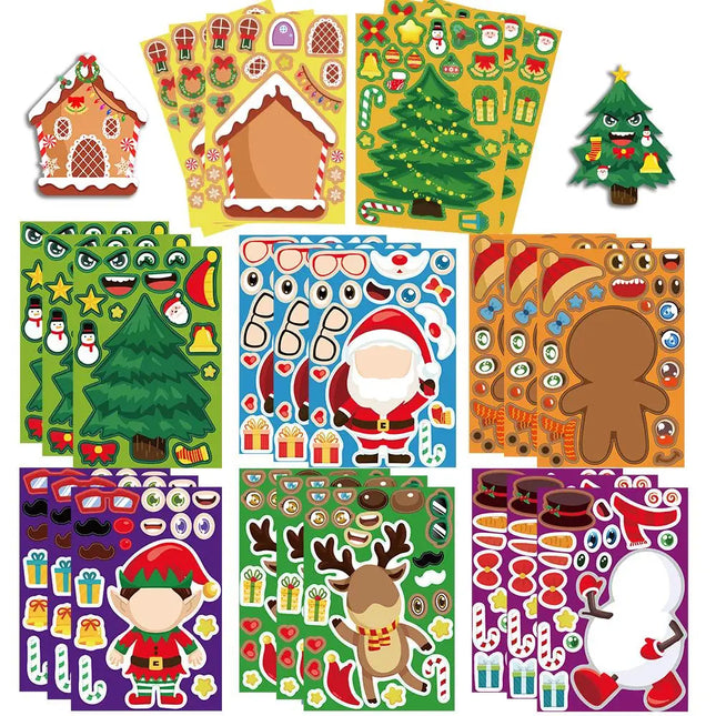 Jule Sticker Set | Winterfiguren en Decoratie | Kindervriendelijk | Voor Kerst en Creatieve Projecten