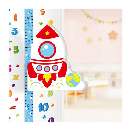 Magnetische kinder groeimeter | Dieren motief maatlint | Verplaatsbaar & kleurrijk | Geen wandbeschadiging