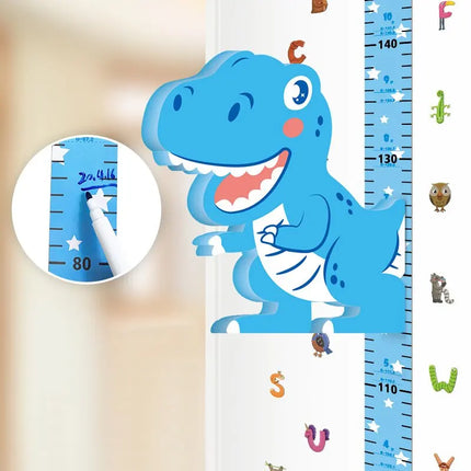Magnetische kinder groeimeter | Dieren motief maatlint | Verplaatsbaar & kleurrijk | Geen wandbeschadiging