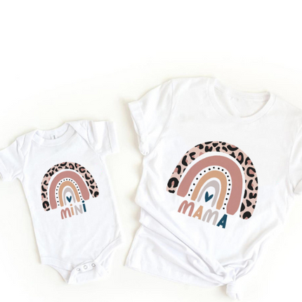 Matchende Kleding Set | Zachte Katoenen Shirts voor Moeder en Dochter | Familie Outfits | Verkrijgbaar in Meerdere Maten