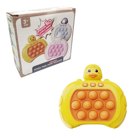 Batterij aangedreven Pop Game Animal Spelcomputer | Bærbare Reaktiesnelheid Test | Kindvriendelijk Design | Verbeterde Concentratie en Coördinatie | Inclusief 10 Lichtgevende Pop Bubbels