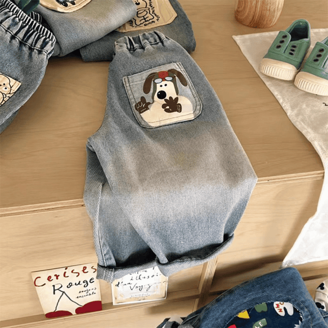Kinderbroek Mini Fashion | Duurzaam Denim | Modern Design | Elastische Taille | Speelplezier Jeans