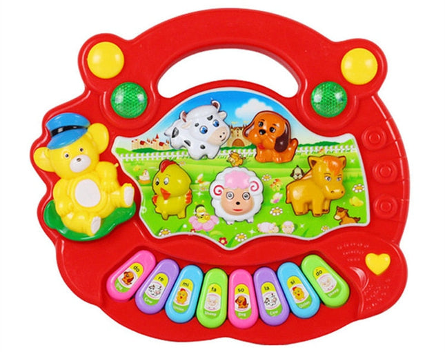 Interactief Kinder Piano Speelgoed | Dierengeluid Toetsen | Educatief Muziekspel voor Kinderen