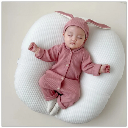 Babybody Unisex Katoen | Kanin Ontwerp | Comfortabele Elastische Pasvorm | Zacht en Ademend | Baby Kleding