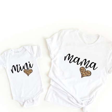 Matchende Kleding Set | Zachte Katoenen Shirts voor Moeder en Dochter | Familie Outfits | Verkrijgbaar in Meerdere Maten