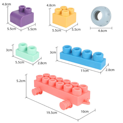 Zachte Bouwstenen | Flexibel Speelplezier voor Jonge Kinderen | BPA-vrije Siliconen Blokken | Creatief Bouwen en Ontwerpen