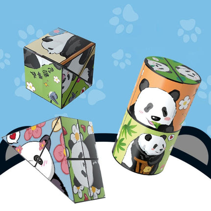 3D Panda Draaikubus | Magnetische Stressverlichtende Kubus | Educatief Speelgoed | Duurzaam Design