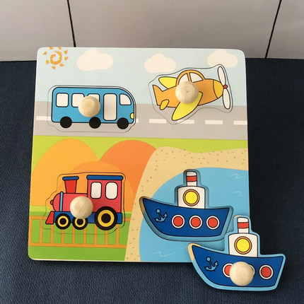 Houten Kleurenpuzzel voor Kinderen | Educatief Spel | Fijnmotorische Ontwikkeling | Fruitvorm Herkenning | Duurzaam en Veilig Speelgoed | Compact en Draagbaar Design | Kindvriendelijke Materialen