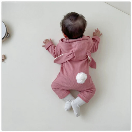 Babybody Unisex Katoen | Kanin Ontwerp | Comfortabele Elastische Pasvorm | Zacht en Ademend | Baby Kleding