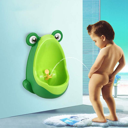 Groen Kikker Urinoir Voor Kinderen | Zelfstandig Leren Plassen | Makkelijk Schoon Te Maken | Wandmontage