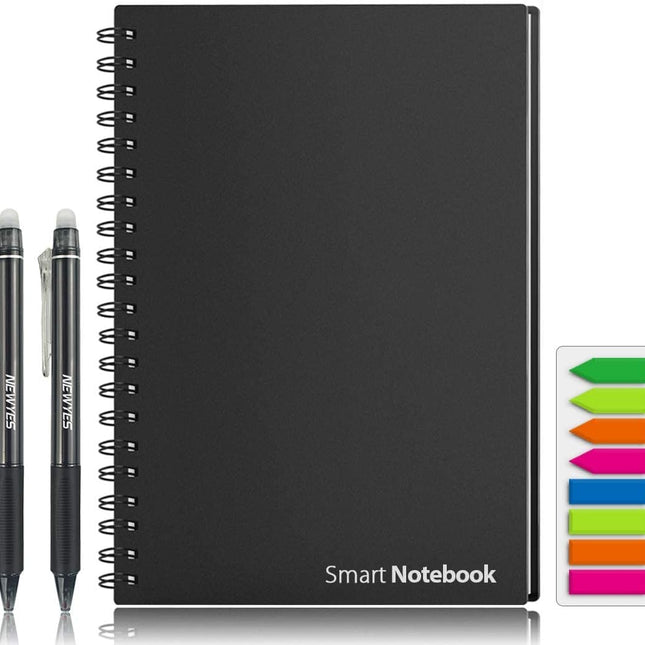 Papierbesparende Herbruikbaar Notitieboek | Wisbare Notities | Inclusief App Integratie | Milieuvriendelijk Kantoor Artikel | 216x158mm | Snel Drogen | Geschikt voor Kinderen | Inclusief Pen en Reinigingsdoek