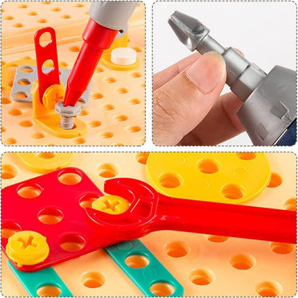 Kinderset Elektrisch Bouwen | Creatief Bouwspeelgoed Jongens Meisjes | Inclusief Bormachine | BPA-vrij | Leeftijd 5+