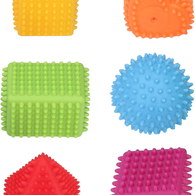 Sanseballen Set | Sensorisch Speelgoed Baby | Zintuiglijke Ontwikkeling Peuters | BPA-vrij Rubber | 6 Delig