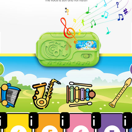 Interactieve Dansmat Voor Kinderen | Klavermat Met Geluidseffecten | Muzikale Speelervaring | Verbeter Motorische Vaardigheden | Slijtvaste En Vouwbare Mat | Kleurrijke Klavertangenten 36x110cm