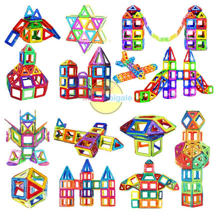 Magnetische constructiespeelset | Educatief speelgoed | Creatieve bouwstenen voor kinderen | 60-148 stuks | Duurzaam en veilig ABS + magnet materiaal | Motorische ontwikkeling | Innovatieve ontwerpen mogelijk