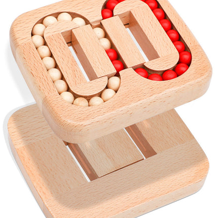 Magic Beads Kinderspel | Educatief Speelgoed | Logisch Denken Ontwikkelen | Duurzaam Beukenhout | Handige Knooptechniek | Veilig & Chemicaliënvrij | Stimuleert Cognitieve Vaardigheden | Compact & Lichtgewicht