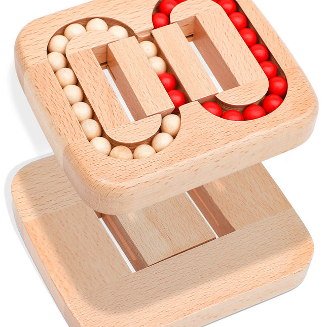 Magic Beads Kinderspel | Educatief Speelgoed | Logisch Denken Ontwikkelen | Duurzaam Beukenhout | Handige Knooptechniek | Veilig & Chemicaliënvrij | Stimuleert Cognitieve Vaardigheden | Compact & Lichtgewicht