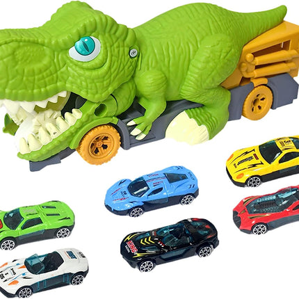 Dinosaur Truck Speelgoed | Interactieve Kinderauto's | Duurzaam en Educatief | Leeftijd 4+ | Met Accessoires