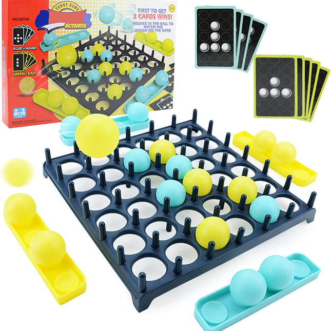 Uniek BouncyBall Spel | Bordspel Voor Kinderen en Volwassenen | Ontwikkeling en Coördinatie | 4+