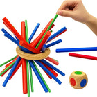 Woodn Mikado Spel | Strategisch Behendigheidsspel | Concentratie en Geduld | Bamboe Materialen | Educatief en Duurzaam | Geschikt voor Kinderen 3+