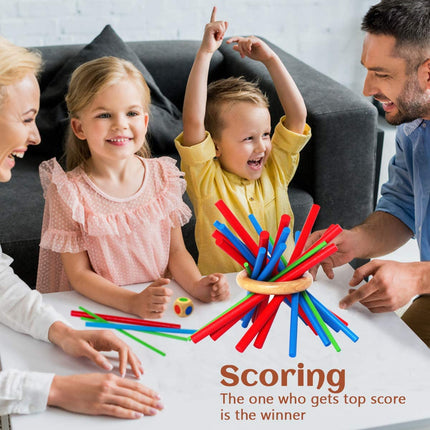 Woodn Mikado Spel | Strategisch Behendigheidsspel | Concentratie en Geduld | Bamboe Materialen | Educatief en Duurzaam | Geschikt voor Kinderen 3+
