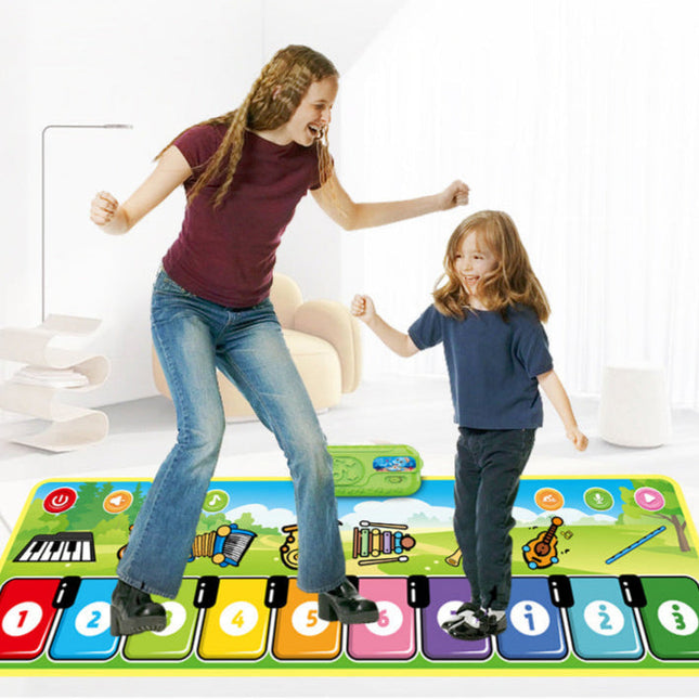 Interactieve Dansmat Voor Kinderen | Klavermat Met Geluidseffecten | Muzikale Speelervaring | Verbeter Motorische Vaardigheden | Slijtvaste En Vouwbare Mat | Kleurrijke Klavertangenten 36x110cm