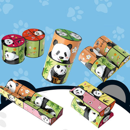 3D Panda Draaikubus | Magnetische Stressverlichtende Kubus | Educatief Speelgoed | Duurzaam Design