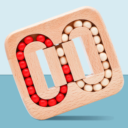 Magic Beads Kinderspel | Educatief Speelgoed | Logisch Denken Ontwikkelen | Duurzaam Beukenhout | Handige Knooptechniek | Veilig & Chemicaliënvrij | Stimuleert Cognitieve Vaardigheden | Compact & Lichtgewicht