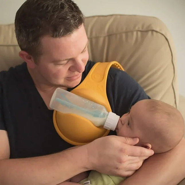 Handenvrije babyflessenhouder | Zelfstandig voeden baby | Comfortabel & ergonomisch design | Geschikt voor multitasking | Verzorging en voeding baby | Veilig BPA-vrij materiaal | Voor thuis en onderweg