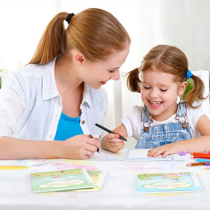 Kalligrafie Oefenboek Kinderen | Snel Leren Schrijven en Tekenen | Fijne Motoriek Ontwikkeling | Educatief Schrijfset met Cijfer- en Letteroefeningen | Perfect voor Peuters en Kleuters | 3+ Jaar