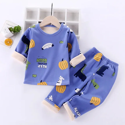 Kinder Fleecepyjama | Cartoon Motief | Warm & Comfortabel | Unisex Design | Voor Jongens & Meisjes | Alle Seizoenen | Zacht Materiaal | Meerdere Maten | Bewegingsvrijheid
