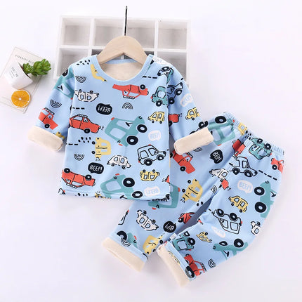 Kinder Fleecepyjama | Cartoon Motief | Warm & Comfortabel | Unisex Design | Voor Jongens & Meisjes | Alle Seizoenen | Zacht Materiaal | Meerdere Maten | Bewegingsvrijheid